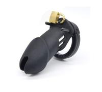 Cage de chasteté silicone noire BDSM