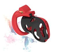 Cage de Ḉhạštịty en silicone pour hommes, confortable, hypoallergénique et durable avec 4Pcs Anneaux (40mm, 43mm, 48mm, 52mm).