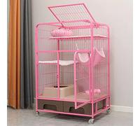 Cage de Chat - Chine de Chien Heavy Duty Strong Metal Dog Cage Cage Chiens de Chien, Cat House Cat Condo Pliant Cage en métal Pliant Cage pour Les Chiens Moyens et Grands, PlayPen Indoor extérieur