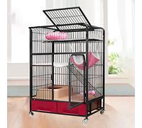 Cage de Chat - Chine de Chien Heavy Duty Strong Metal Dog Cage Cage Chiens de Chien, Cat House Cat Condo Pliant Cage en métal Pliant Cage pour Les Chiens Moyens et Grands, PlayPen Indoor extérieur