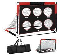 Cage de football Yoxovo pour enfants avec 6 zones d'objectif, 150 x 120 x 120 cm, portable et robuste, pour sports de plein air et entraînement de football