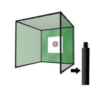 Cage de golf et filet - Filet de frappe autoportant professionnel pour intérieur/extérieur - Portable et pliable