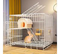 Cage de Lapin, clôture de Jeu pour Animaux de Compagnie, Cabine de Cage de Lapin, clôture de Jeu pour Chien avec Grand Plateau, clôture de Cour en Fil métallique Portable ()
