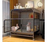 Cage de Lapin, clôture de Jeu pour Animaux de Compagnie, Cabine de Cage de Lapin, clôture de Jeu pour Chien avec Grand Plateau, clôture de Cour en Fil métallique Portable ()