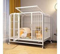 Cage de Lapin, clôture de Jeu pour Animaux de Compagnie, Cabine de Cage de Lapin, clôture de Jeu pour Chien avec Grand Plateau, clôture de Cour en Fil métallique Portable ()
