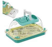 Cage de lézard Portable - Cagge d'alimentation du Dragon Barbu Clair, de caméléons avec poignée | Boîte de Reproduction d'insectes pour Reptiles, Amphibiens et Insectes tels Que Les Geckos