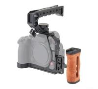 Cage de montage vidéo pour Panasonic S1II avec poignée supérieure (kit | Précision pour s'adapter au S1II/S1RII, ports non obstrués, alliage d'aluminium, pour base arca-swiss