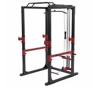 Cage de musculation Power Rack avec poulie intégrée