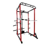 Cage de musculation Pure2Improve Powerrack Rouge 145x111x215 cm Unisex