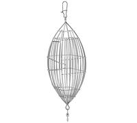 Cage de pêche en acier inoxydable | Even Bait Distribution pour carp/creuse/crabe | Lure Trap Basket Feeder for Beach/Rock/Boat Fishing | Sturdy & Long - lasting (L)