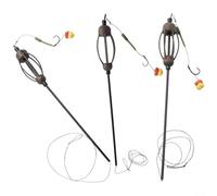 Cage de pêche et hameçon conçus pour un appât efficace de la carpe et du gros poisson (4#)