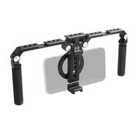 Cage de Phone Magnétique Pliable avec Poignée et Autocollant Magnétique | Stabilisateur portable de cage de téléphone pliable pour iPhone 17/16/15/14/13/12/11/10 série et téléphones Andriod