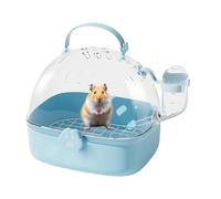 Cage de porte-avions de hamster, petite cage de hamster portable avec bouteille d'eau | Pet Bird transportant des fournitures de conception spacieuse pour Sparrow Macaws Conure Chinchillas Budgies Cas