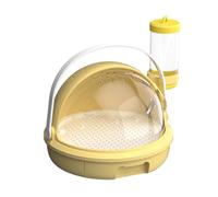 Cage de pour Hamster avec Plateau Amovible Transparent