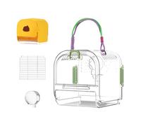 Cage de pour oiseaux portable, pliable, respirante et spacieuse | Sac de transport pour perruches avec plateau extractible, robuste, léger, facile à nettoyer, verrouillage sécurisé pour aras