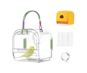 Cage de pour perroquet Portable Pliable Respirante Verrou sécurisé Légère | Cage De Pour Perruche Avec Bac Amovible Aras Perruches Ondulées Conures Et Calopsittes