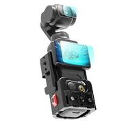 Cage de protection en aluminium pour appareil photo DJI Osmo Pocket 3, protection d'écran en verre trempé 9H et cadre de montage étendu avec support de griffe, adaptateur d'extension pour DJI Osmo