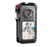Cage de Protection en Métal pour Insta360 X6 Cadre de Fixation Léger, Antichoc et Résistant Aux Chutes, avec Fixation Rapide, Trou de Vis 1/4" et Griffe Porte-Accessoire (Cold Shoe)