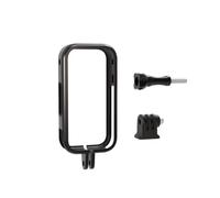 Cage de protection pour caméra d'action Insta360 X6 | Avec adaptateur de montage pour trépied de 0,6 cm et vis, pare-chocs de protection en plastique, coque anti-rayures et cage