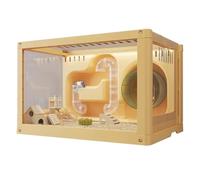 Cage de Repos Paysage de Villa Luxe surdimensionné avec Cage Hamster Tunnel à Bande Transparente À Usage Domestique