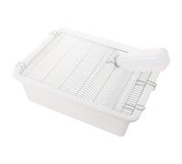 Cage de Reproduction pour Souris de Laboratoire, Rectangulaire | PP et Acier Inoxydable, Base Plastique et Couvercle Grillagé, Observation Facile, Usage en Recherche Animale