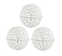 Cage de sécurité amovible pour poulailler, cage à balles en forme de boule orbe pour animaux et volailles, pour poulets, lapins, oiseaux, pigeons et plus encore (blanc, 30 cm)