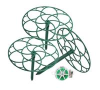 Cage de Soutien pour Pivoines et Tomates, Tour de Fleur Verte en PP | Usage Extérieur pour Jardins et Patios, Structure Élégante, Aide à Limiter L’inclinaison, Favorise la Croissance