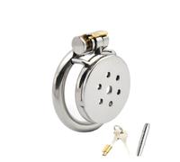 Cage de Squat en Acier Inoxydable de 35 mm pour Hommes avec Trous d'aération Plats et Accessoires en Tube métallique - FRhlZ61 (A, 40mm)