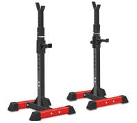 Cage de Squat Réglable ISE - Support pour Haltères - Charge Max.200kg - 15 Niveaux de Réglages