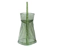 Cage de stockage d'appâts nets, pour garder les écrevisses Minnows Panier de pêche de poisson Seau Support en maille pliable Panier en maille