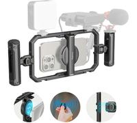 Cage de Téléphone Universelle SMALLRIG 4597 en Aluminium avec Poignée sans Fil et Clip MagSafe