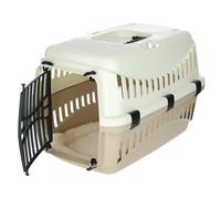 Kerbl Box de transport pour chien EXPEDITION 48x32x32 cm – Crème et taupe – Sécurisé voiture