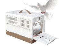 Cage de transport compacte pour oiseaux pour les voyages dans le jardin | Barres en aluminium avec revêtement en , base facile à nettoyer avec construction pliable, nichoir de voyage pour