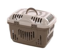 Cage de transport Darva taupe 48.5 x 33.5 x 33 cm animaux max 8 kg - Flamingo