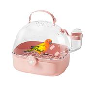 Cage de transport d'oiseaux | Cage de voyage en PVC pour hamster avec bouteille d'eau | Accessoires de transport respirants pour calopsitte, chinchilla, inséparable, calopsitte, conure, perruche