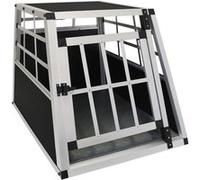 Cage de Transport en Aluminium 50 x 54 x 69 cm 1 Porte Transport Petits Animaux Noir G