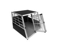 Cage de Transport en Aluminium 90 x 97 x 69 cm 2 Portes Transport Grands Animaux