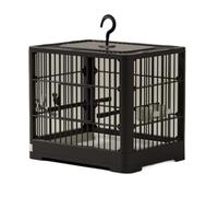 Cage De Transport for Oiseaux, Plateau Amovible, Crochet, Poignée, Maison d'oiseaux for L'extérieur(Black)