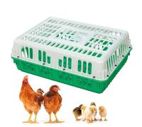 Cage de Transport for volailles, Cage de Transport en Plastique for Poulets, Panier de Transport for volailles avec poignée, Quatre Coins renforcés, for Oiseaux, Canards, oies et Poulets Adultes de 8
