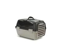 Cage de transport gris plastique (47 x 30 x 33 cm)