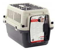 Cage de transport Neto XS 33 x 50 x 33 cm . grise . pour chien-Flamingo Pet Products 40 Gris