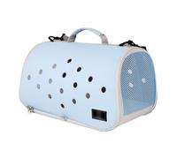 Cage de Transport Pliable for Chats et Chiens, 39,9 x 23,1 x 23,1 cm, idéale for Les Voyages en Avion, en Voiture ou en Train.(Blauw)