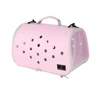 Cage de Transport Pliable for Chats et Chiens, 39,9 x 23,1 x 23,1 cm, idéale for Les Voyages en Avion, en Voiture ou en Train.(Roze)