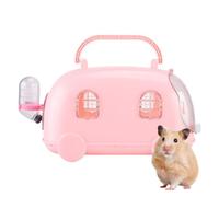 Cage de transport portable pour hamster - 26,9 x 15,7 x 19,8 cm | Sac de transport pour hamster, voyage, visite vétérinaire, parc, gerbille, furet, hérisson, souris