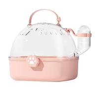 Cage de transport portable pour hamster - Avec bouteille d'eau et grande housse transparente - Accessoires - Grandes cages et habitats - Cages et habitats