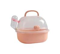 Cage De Transport Portable pour Hamster, Boîte Transparente en PP pour Petits Animaux, Design Sécurisé Anti-Fuite avec Espace pour Biberon, 20x18cm, 200g