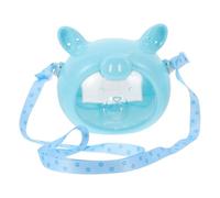 Cage de Transport Portable pour Hamster et Chinchilla, Bleu, Plastique | Mini Format pour Sorties, Pratique pour Emporter L’animal, Usage Camping et Tourisme, pour Cobayes