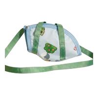 Cage de transport portable pour perroquet avec harnais sécurisé et poignée - Support de transport d'oiseaux respirant pour calopsitte perruche et pinson, compagnon de marche intérieur et extérieur