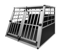 Cage de Transport pour Animaux Grand Format Deux Portes Chiens Chats Lapins MonsterShop