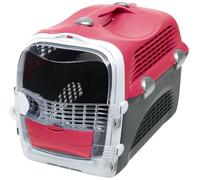 Catit Cage de transport Cabrio – Rouge cerise – Pour chat
